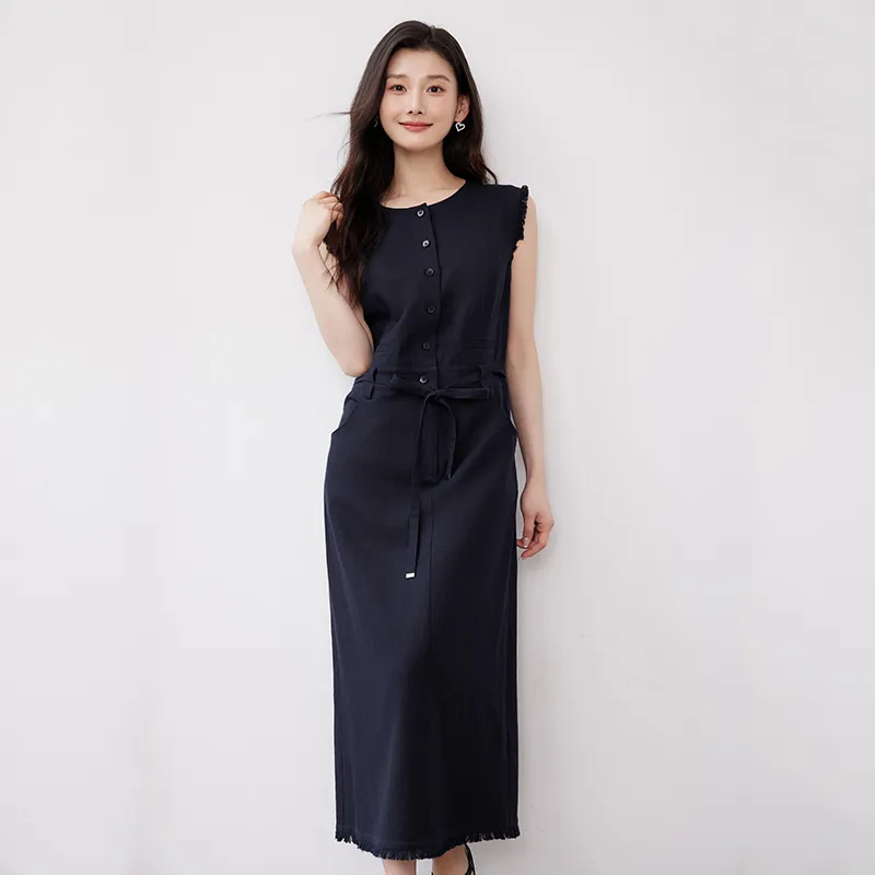 Yi Mengyuan Sleeveless Dress Women's-9