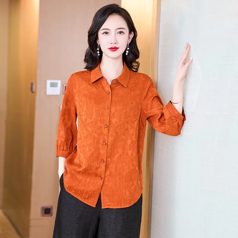Yi Mengyuan Shirts Women's Yellow-4
