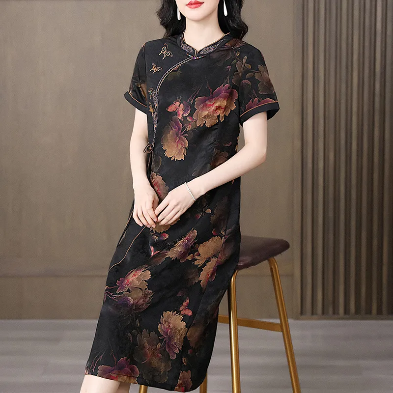 Yi Mengyuan Short Sleeved Dress Women's-7