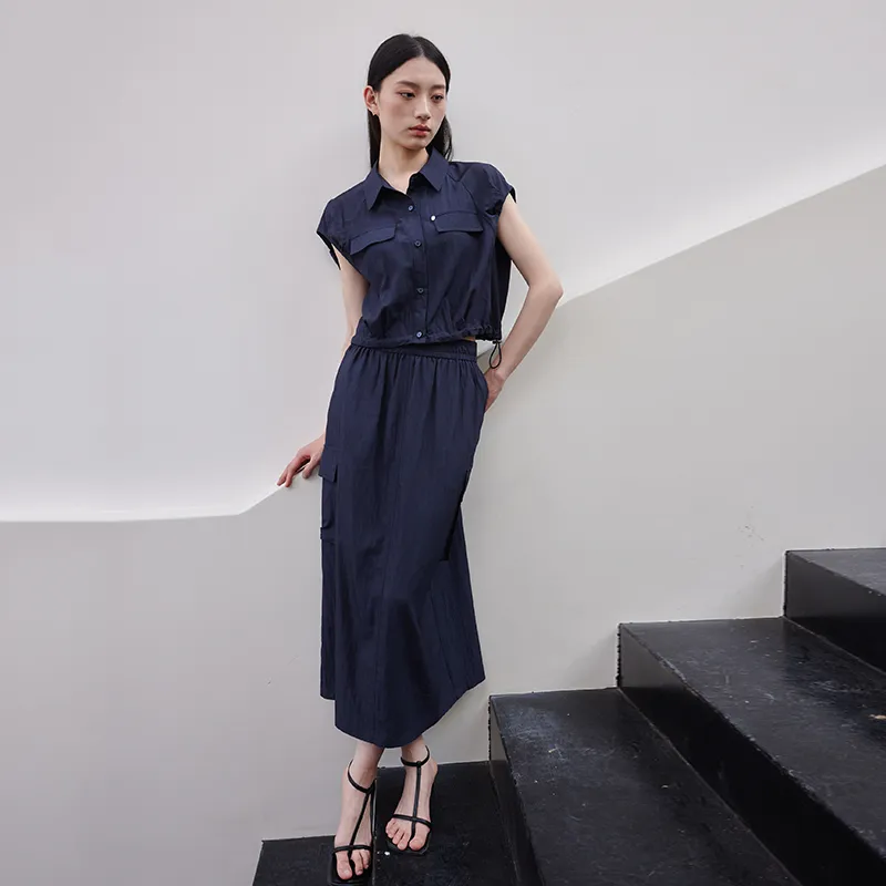 Yi Mengyuan Two Piece Skirt Sets Women's-4