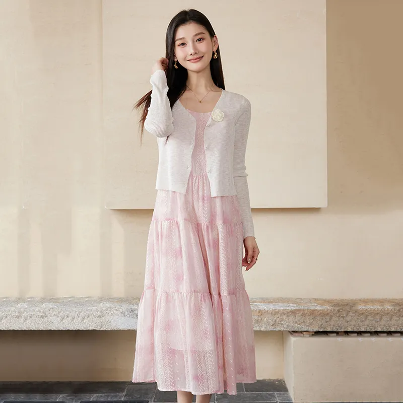 Yi Mengyuan Two Piece Skirt Sets Women's-7