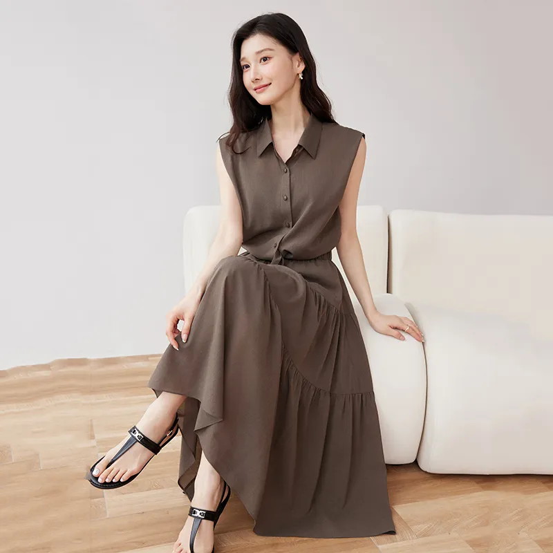 Yi Mengyuan Sleeveless Dress Women's-7