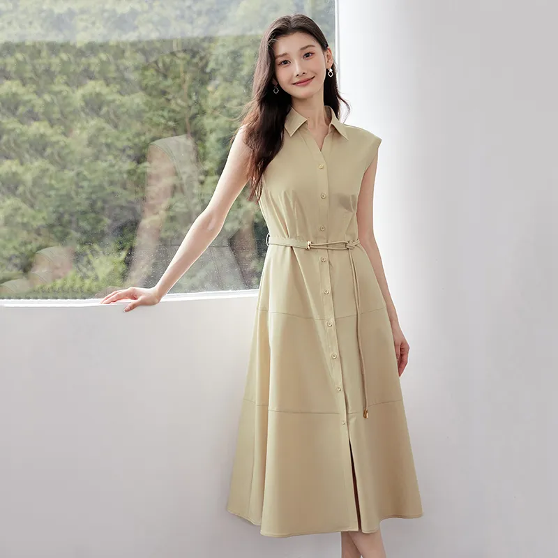 Yi Mengyuan Sleeveless Dress Women's-14