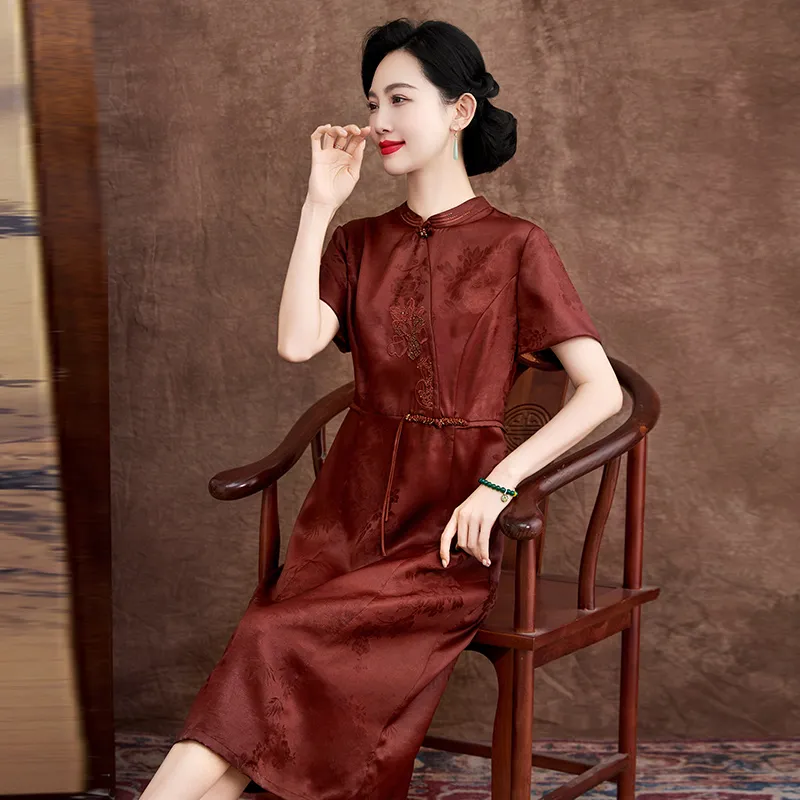 Yi Mengyuan Short Sleeved Dress Women's-6