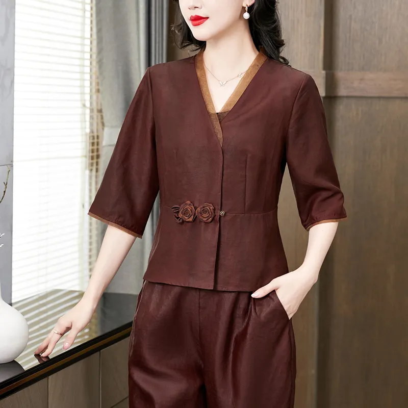 Yi Mengyuan Shirts Women's Red-3