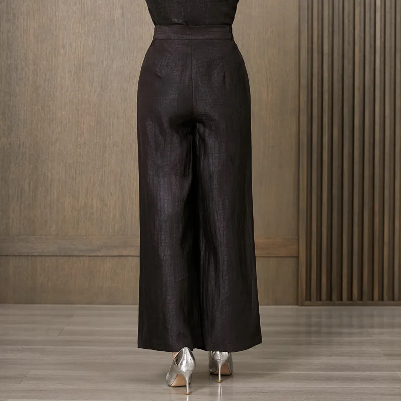 Yi Mengyuan Silk Casual Pants Women's-1