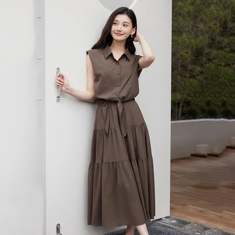 Yi Mengyuan Sleeveless Dress Women's-8