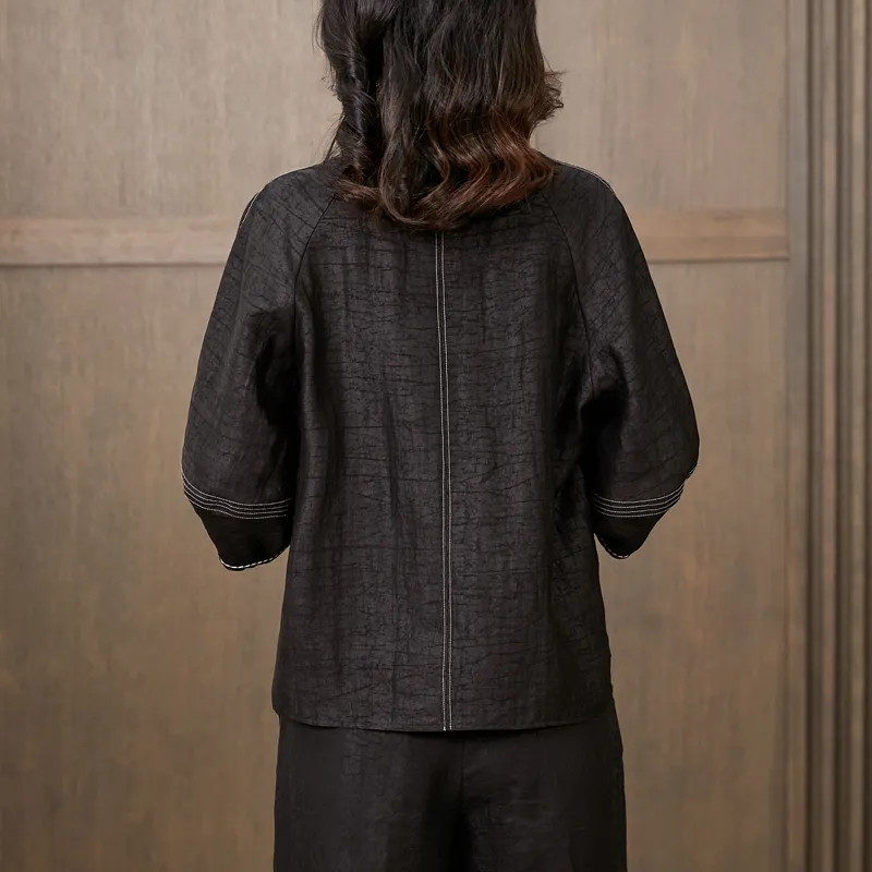 Yi Mengyuan Shirts Women's Black-2