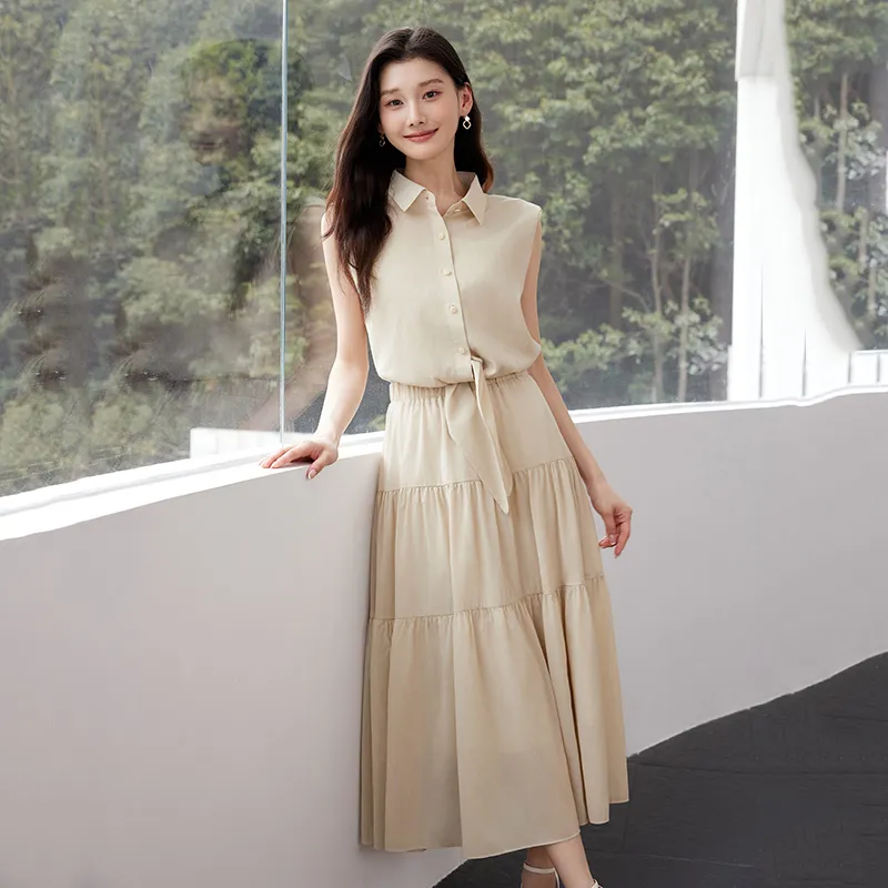 Yi Mengyuan Sleeveless Dress Women's-4