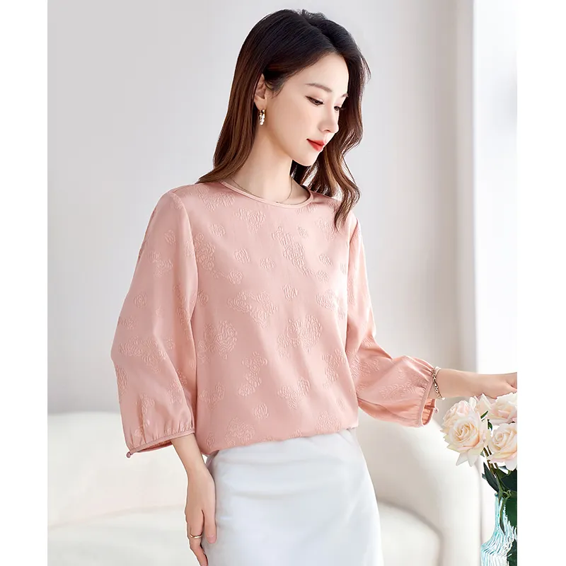 Yi Mengyuan Silk T shirt Women's-3