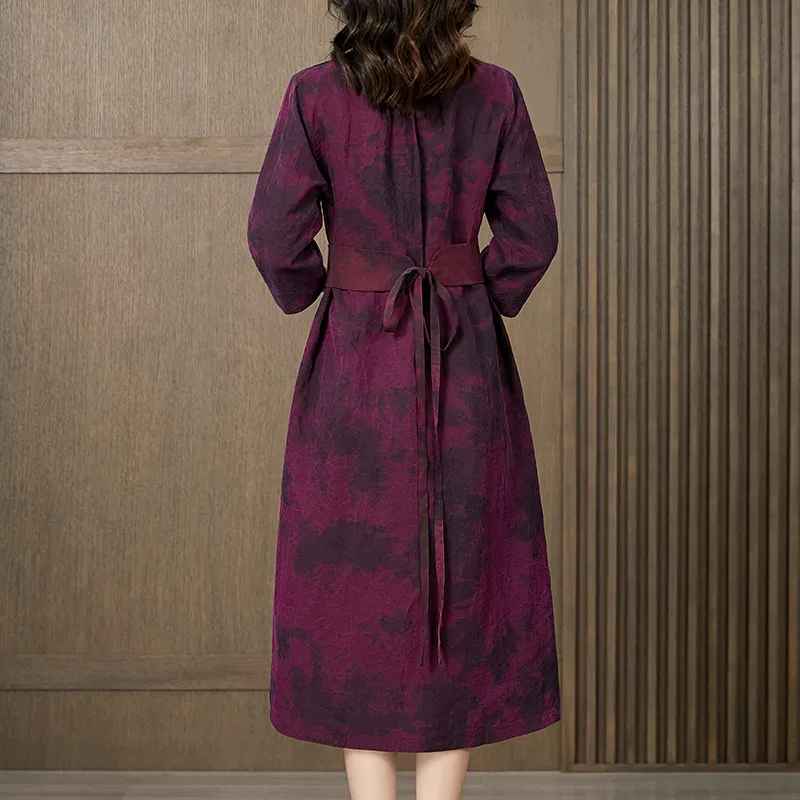 Yi Mengyuan Silk Short Sleeved Dress Women's-1