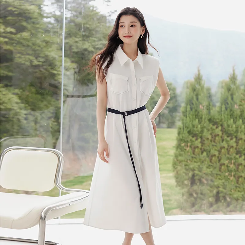 Yi Mengyuan Sleeveless Dress Women's-8