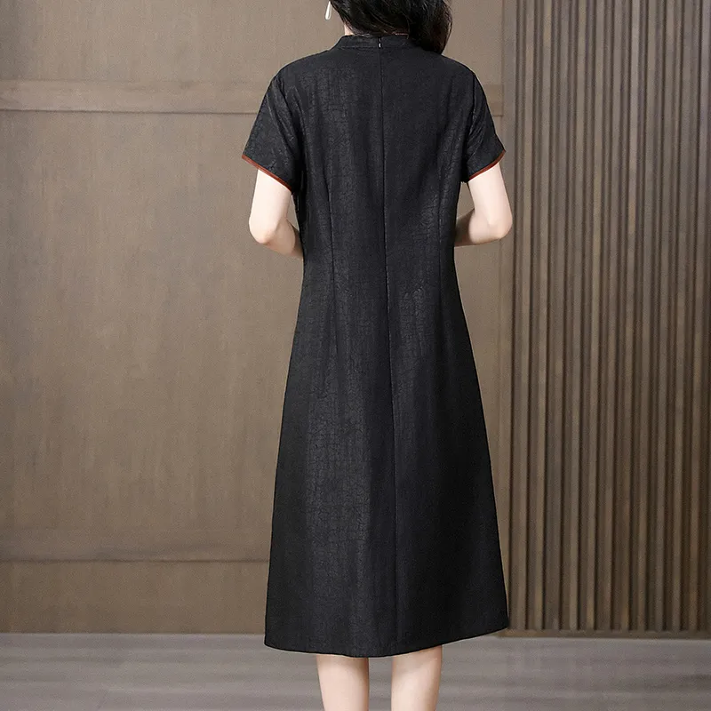 Yi Mengyuan Short Sleeved Dress Women's-2