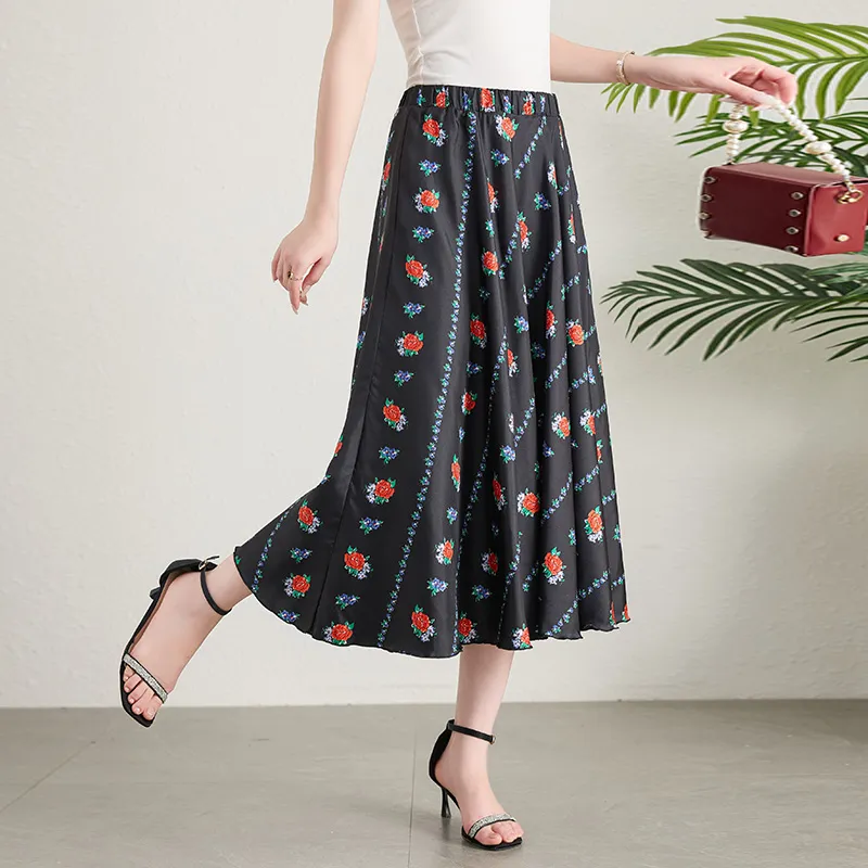 Yi Mengyuan Casual Long Skirt Women's-2
