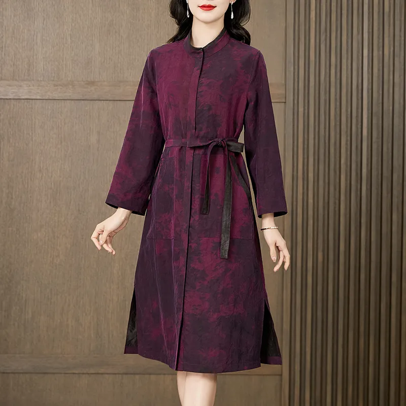 Yi Mengyuan Long-Sleeved Dresses Women's Image Color-3