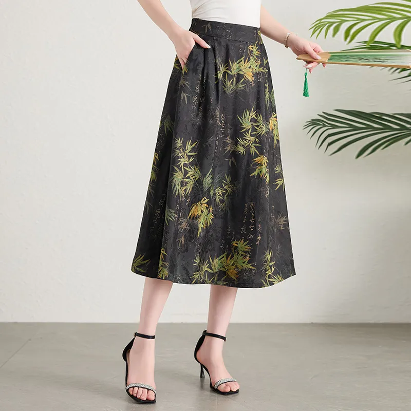 Yi Mengyuan Casual Long Skirt Women's-1