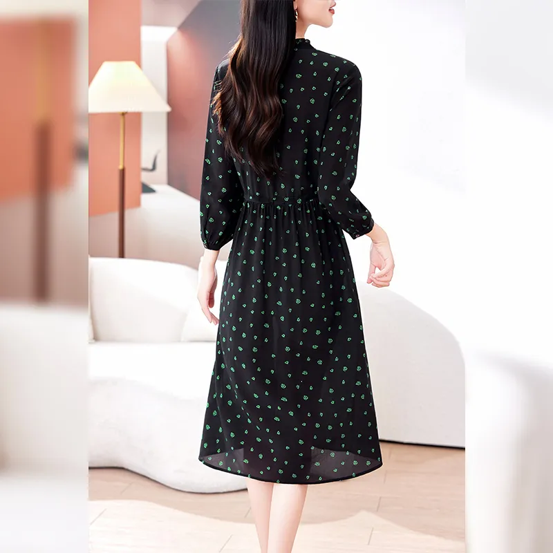 Yi Mengyuan Long Sleeved Dress Women's-1
