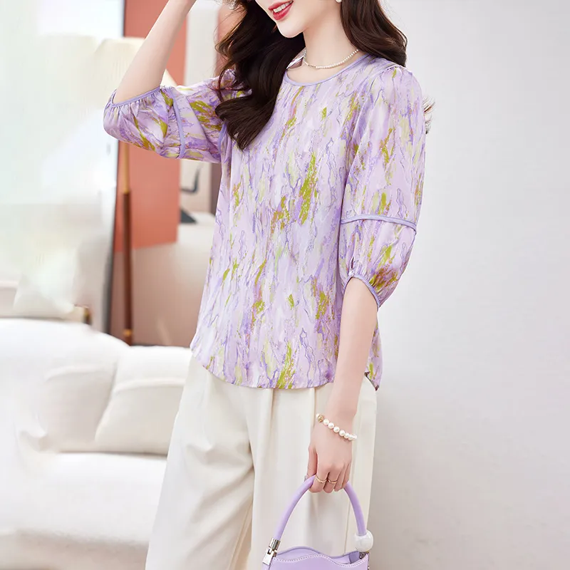 Yi Mengyuan Shirt Women's Ink Wash Painting-3