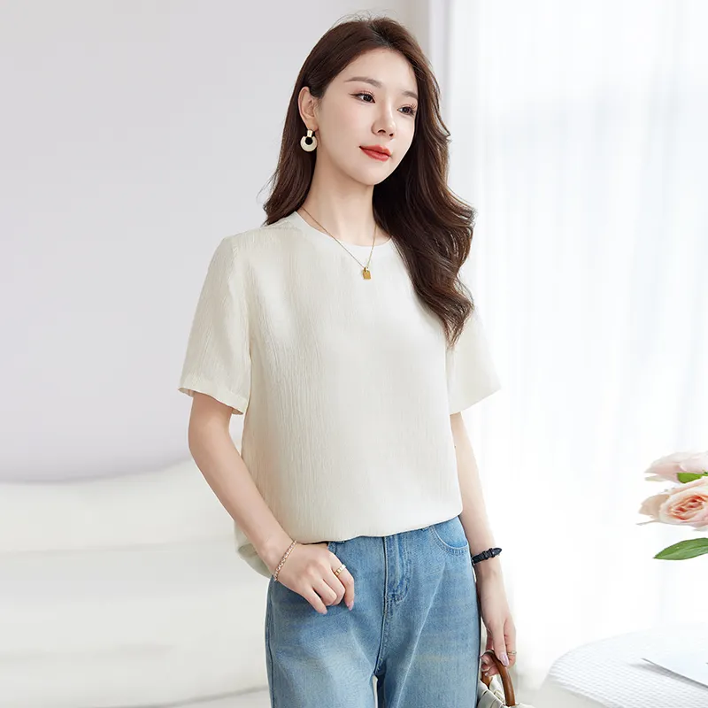 Yi Mengyuan T Shirts Women's Ivory White-4