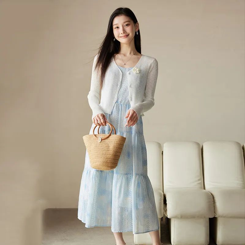 Yi Mengyuan Two Piece Skirt Sets Women's-10