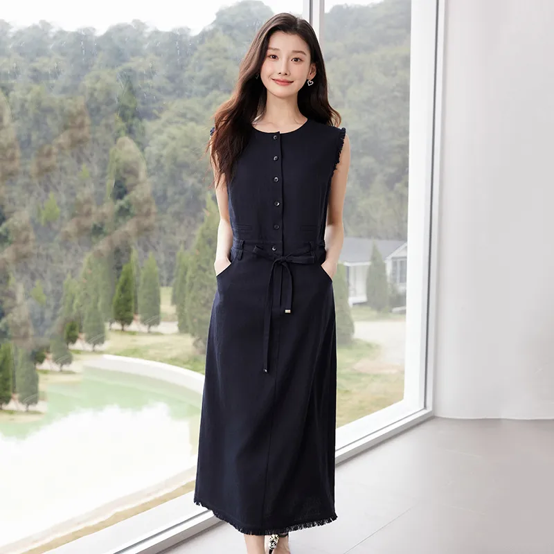 Yi Mengyuan Sleeveless Dress Women's-6
