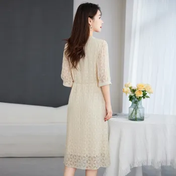 Yi Mengyuan Silk Short Sleeved Dress Women's