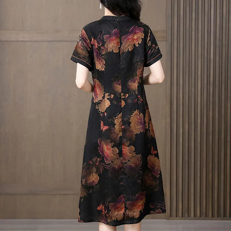 Yi Mengyuan Short Sleeved Dress Women's-6