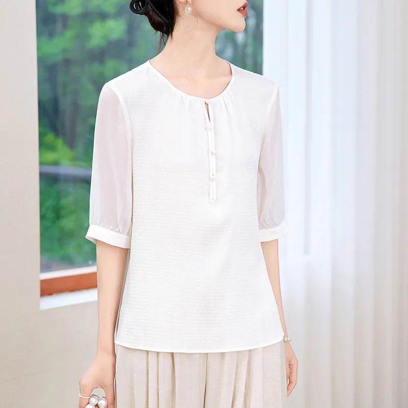 Yi Mengyuan Shirts Women's White-5