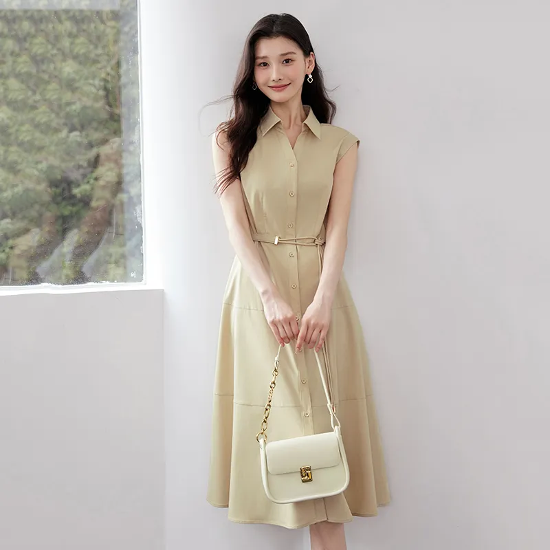 Yi Mengyuan Sleeveless Dress Women's-13