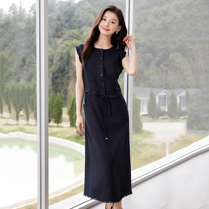 Yi Mengyuan Sleeveless Dress Women's-7