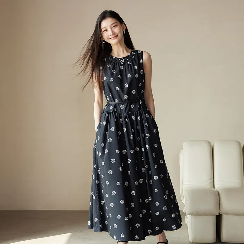 Yi Mengyuan Sleeveless Dress Women's-8