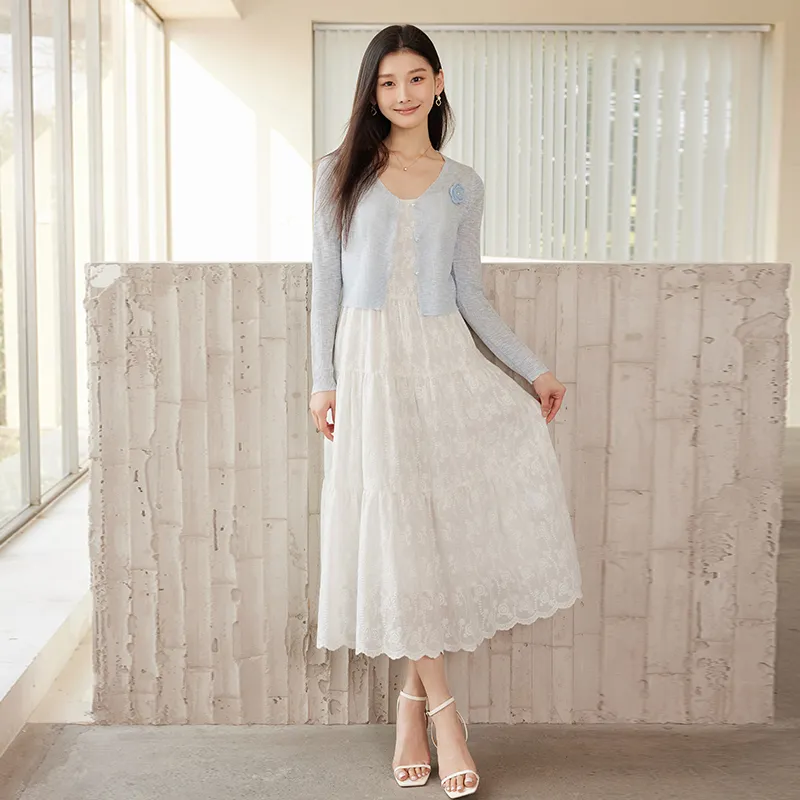 Yi Mengyuan Two Piece Skirt Sets Women's-3