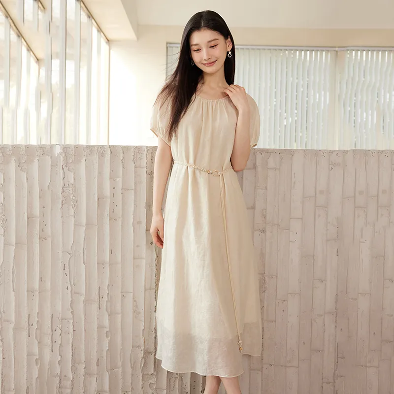 Yi Mengyuan Short Sleeved Dress Women's-8