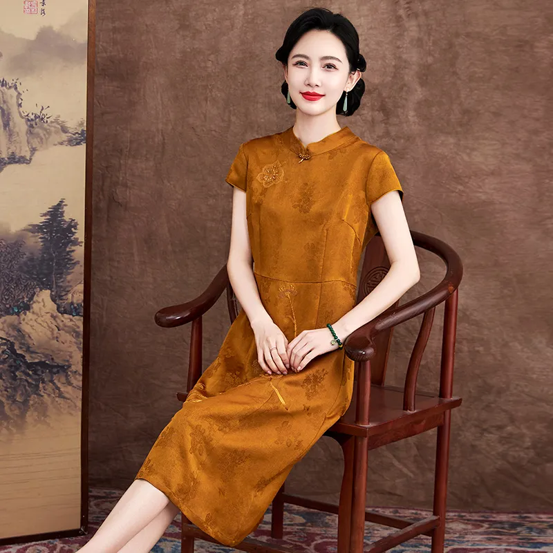 Yi Mengyuan Short Sleeved Dress Women's-2