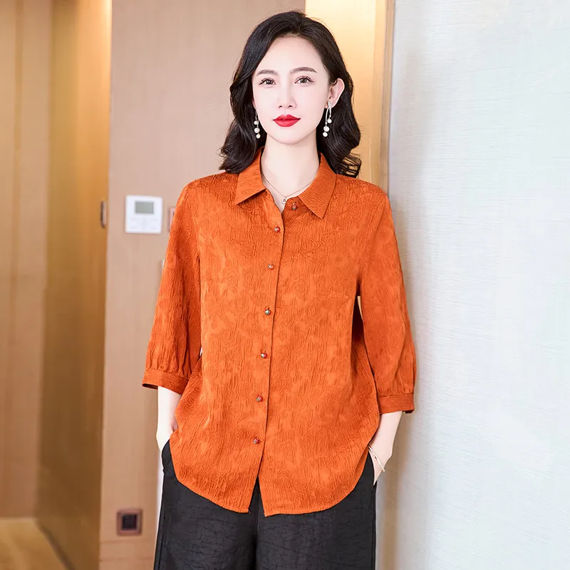 Yi Mengyuan Shirts Women's Yellow-5