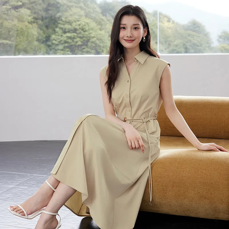 Yi Mengyuan Sleeveless Dress Women's-11