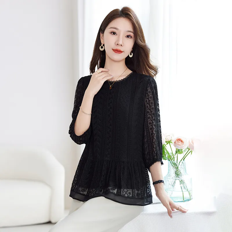 Yi Mengyuan T Shirts Women's Black-5