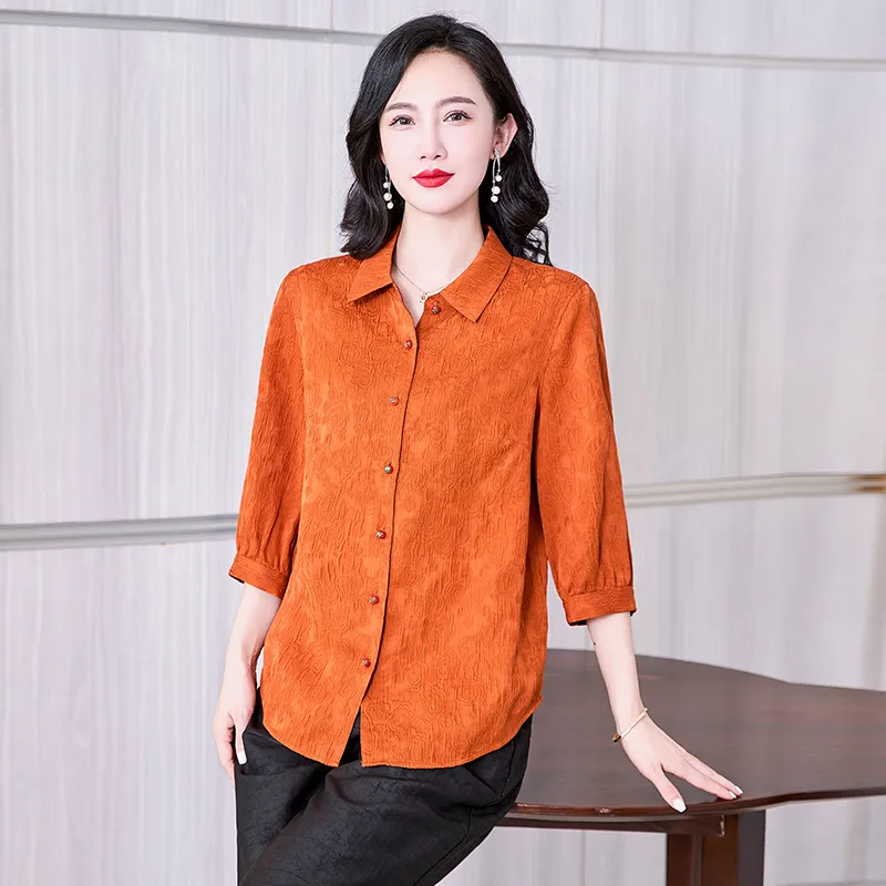 Yi Mengyuan Shirts Women's Yellow-3