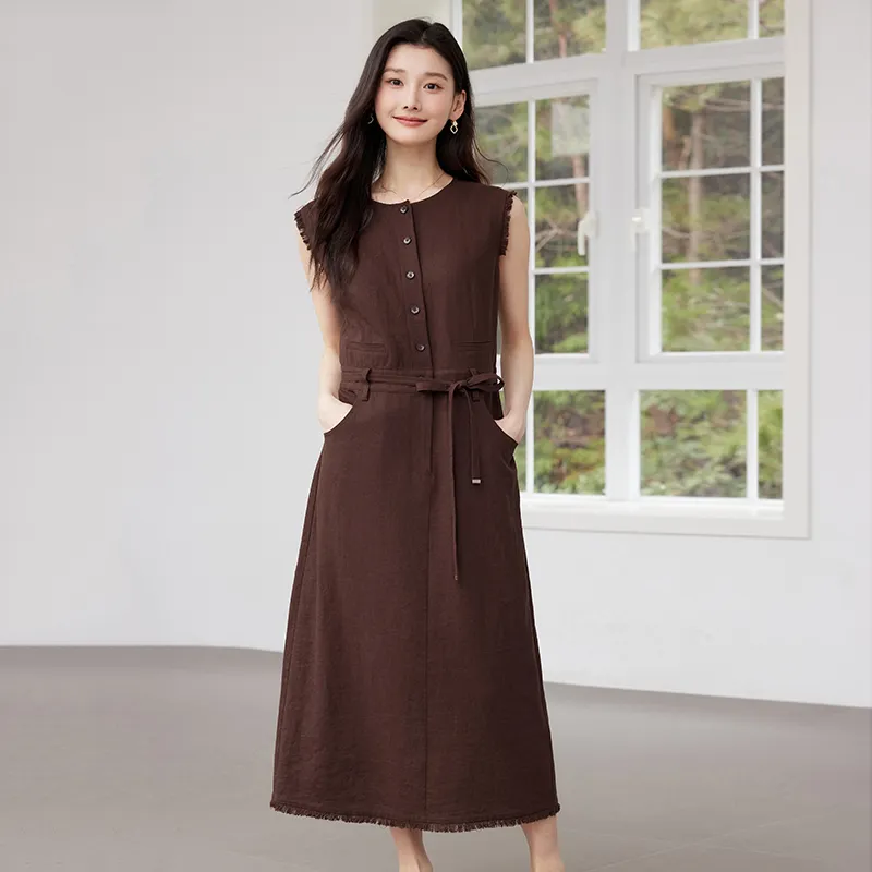 Yi Mengyuan Sleeveless Dress Women's-3
