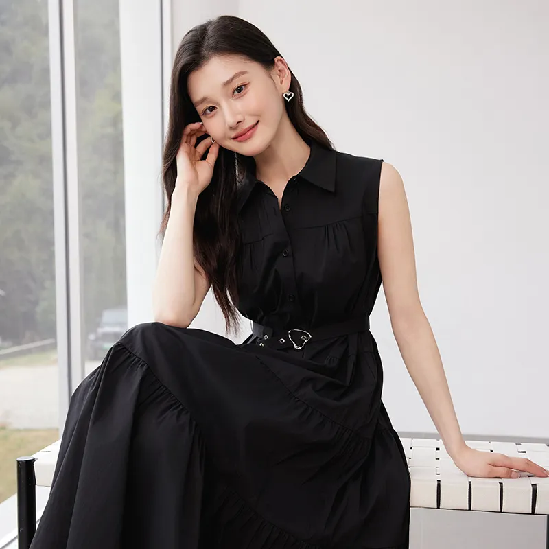 Yi Mengyuan Sleeveless Dress Women's-6