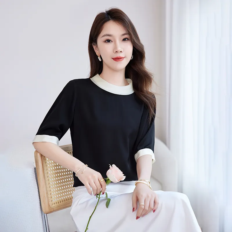 Yi Mengyuan T Shirts Women's Black-4
