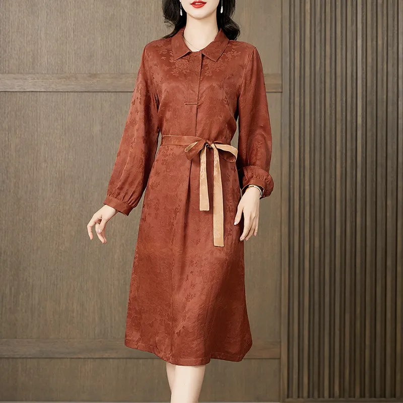 Yi Mengyuan Long Sleeved Dress Women's-4