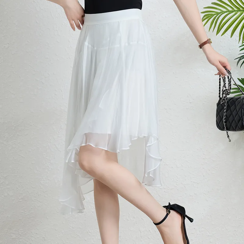Yi Mengyuan Silk Casual Long Skirt Women's-2