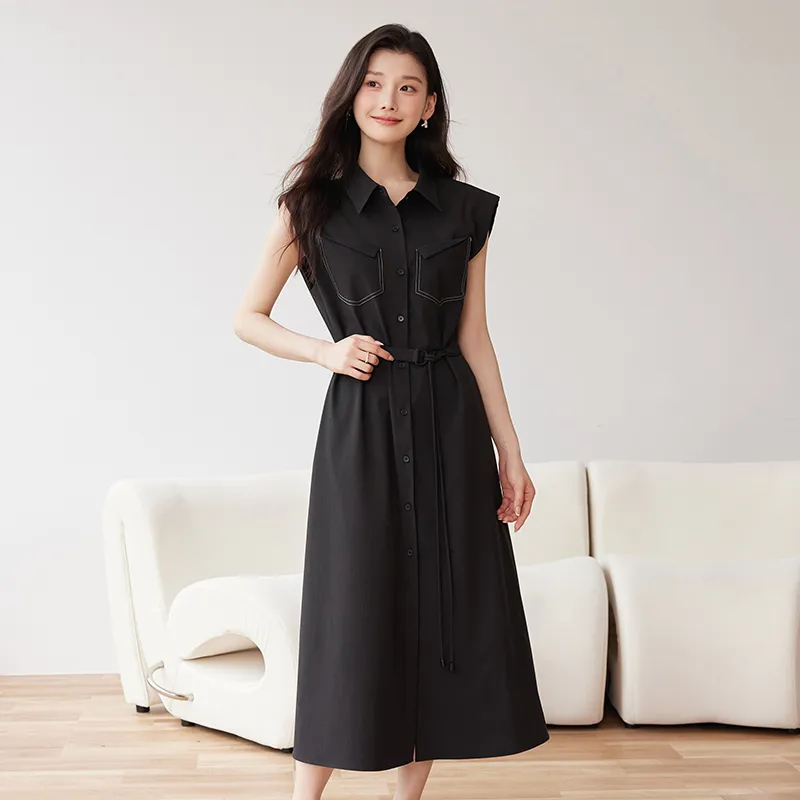 Yi Mengyuan Sleeveless Dress Women's-4