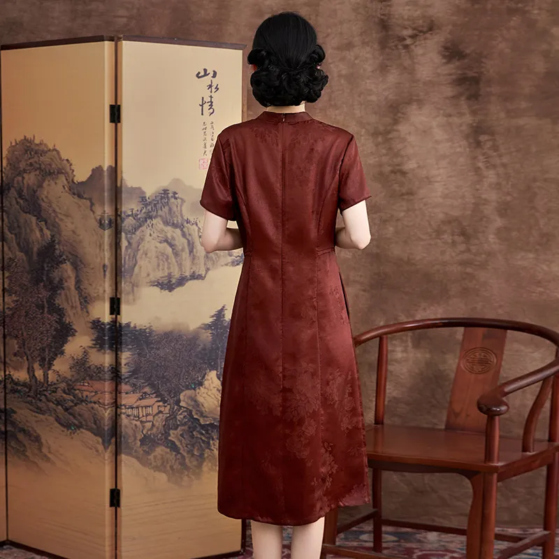 Yi Mengyuan Short Sleeved Dress Women's-1