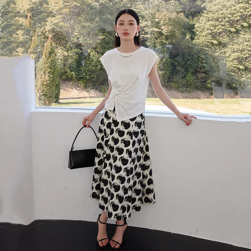 Yi Mengyuan Two Piece Skirt Sets Women's-2