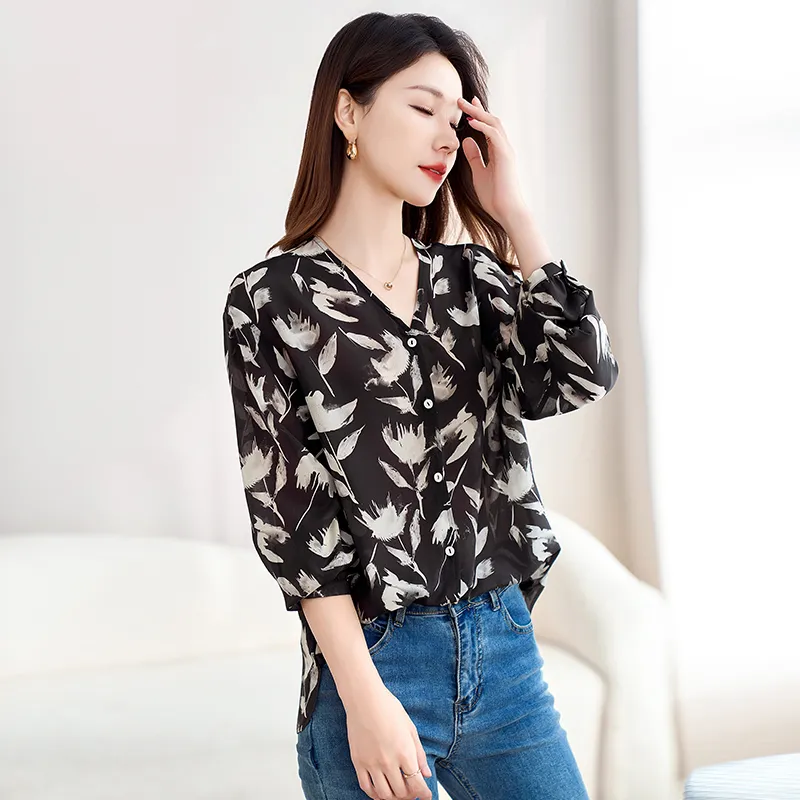 Yi Mengyuan Shirts Women's Black-2