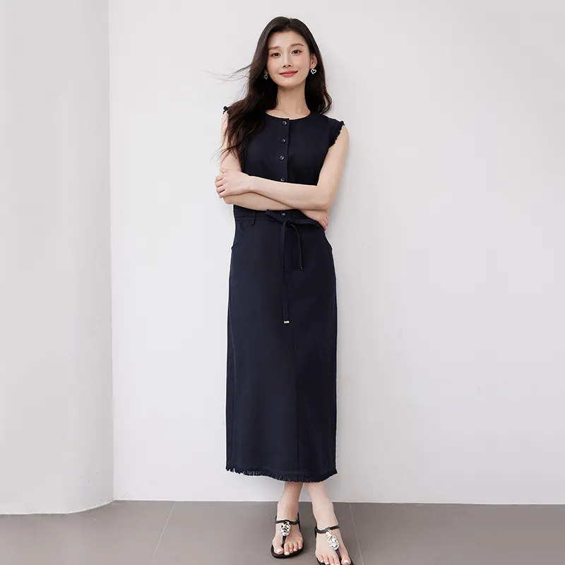 Yi Mengyuan Sleeveless Dress Women's-8