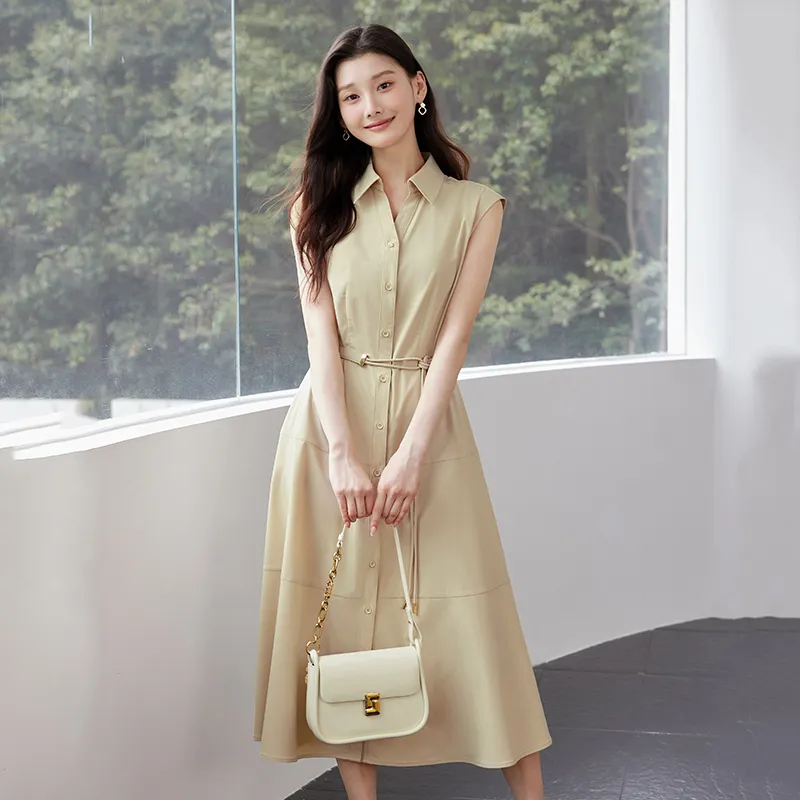 Yi Mengyuan Sleeveless Dress Women's-12