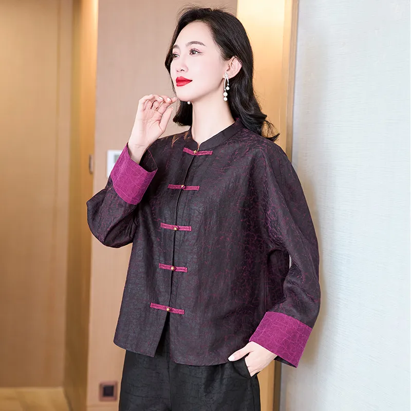 Yi Mengyuan Shirts Women's Purple-5